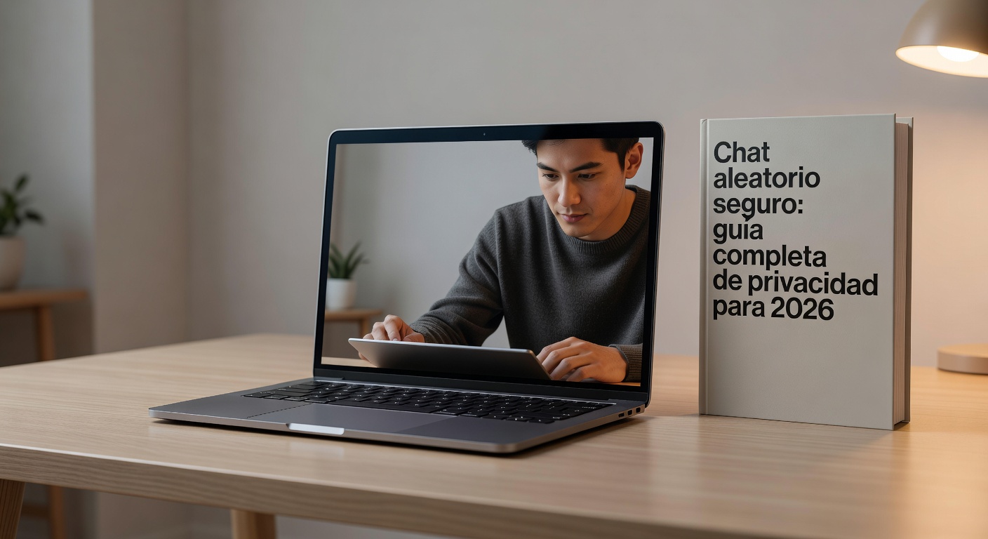 Digital lock and video call screen symbolizing online security.